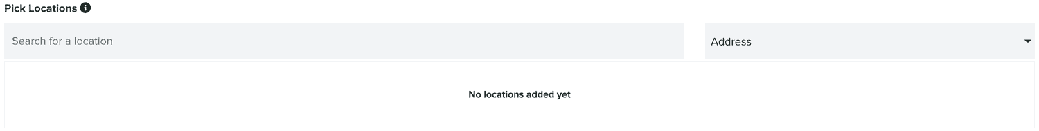locations empty