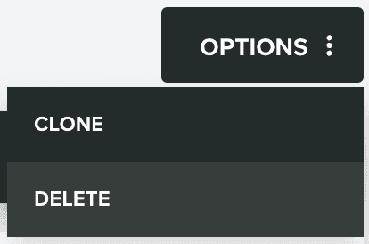 options delete