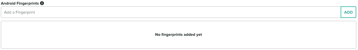 android fingerprints