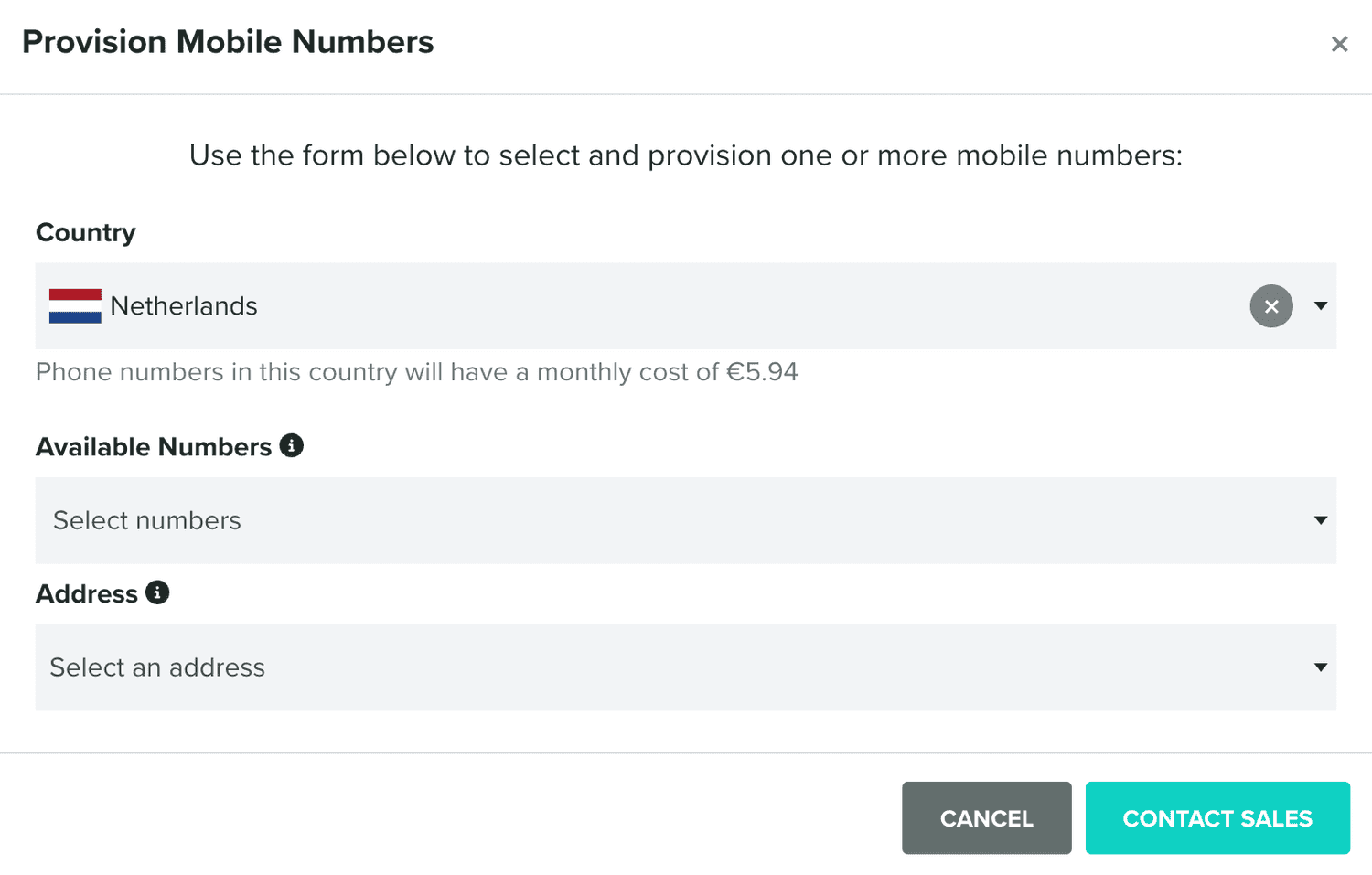 provision numbers none
