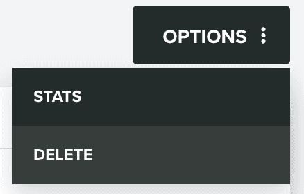 options menu delete