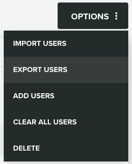 options export