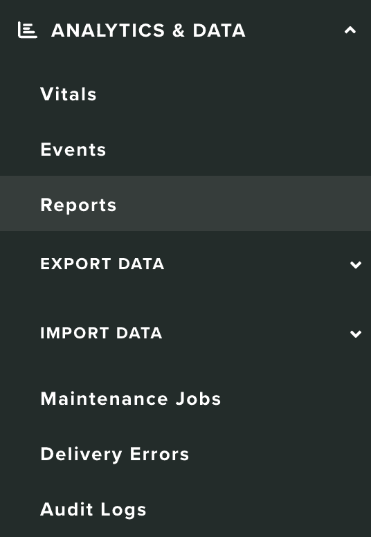 Reports | Analytics & Data | Guides | Notificare Docs