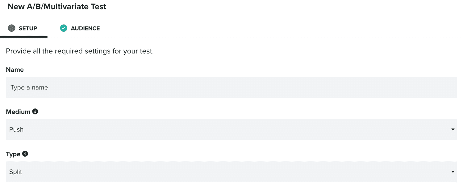 setup tab