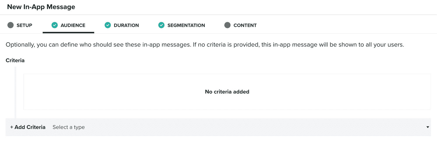 audience tab