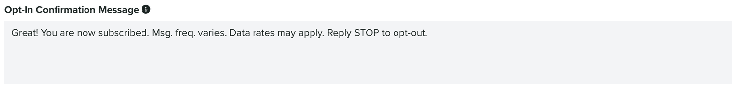 subscription rcs opt in