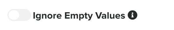 ignore empty values