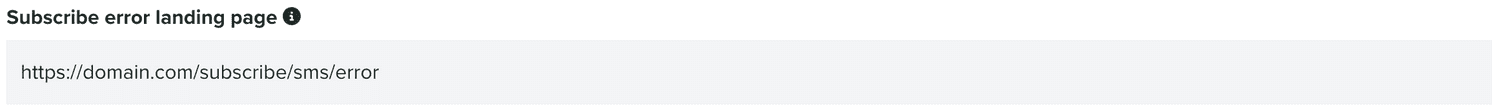 subscription sms subscribe error