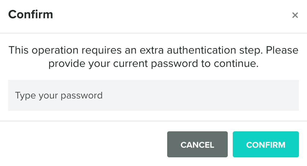 2fa setup confirm