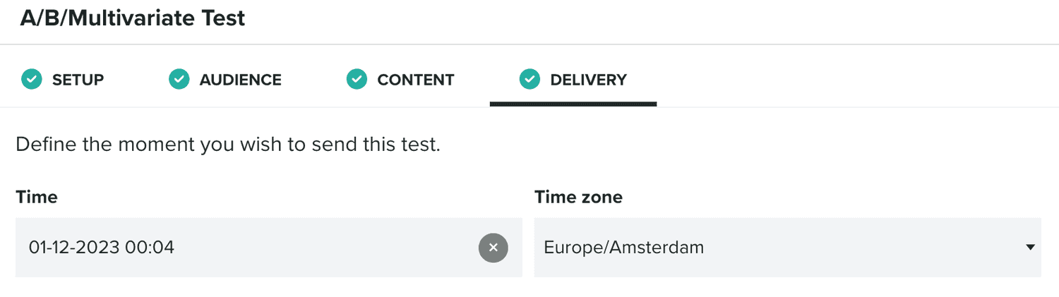 delivery tab