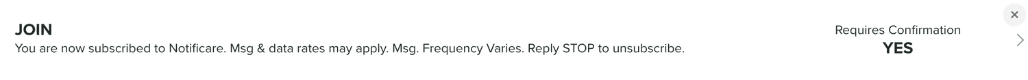 custom opt in commands row