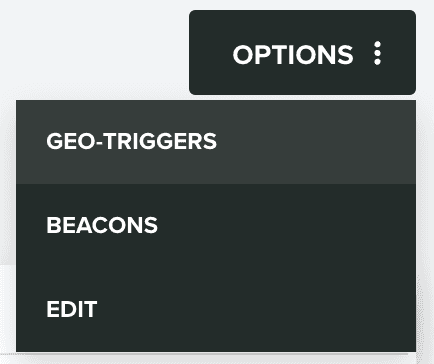 options geo triggers