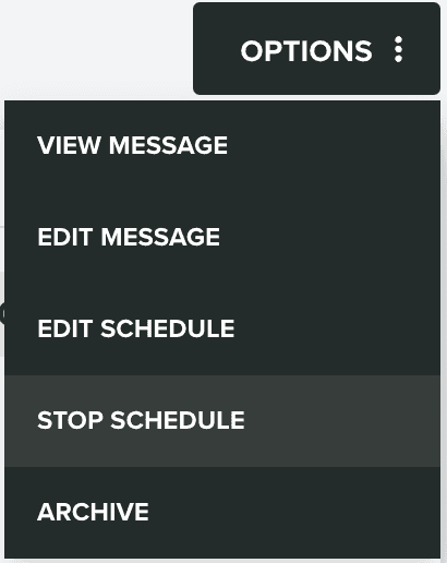 options stop schedule