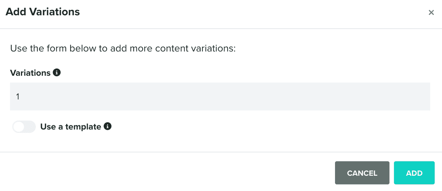 add variations window