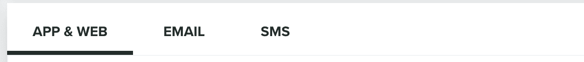 channel tabs