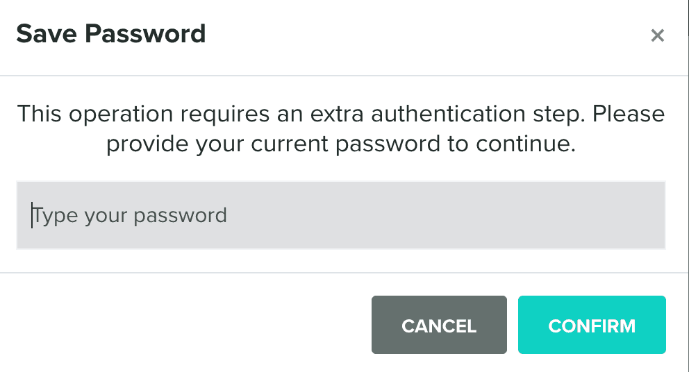 Change Password | Your Account | Account | Guides | Notificare Docs