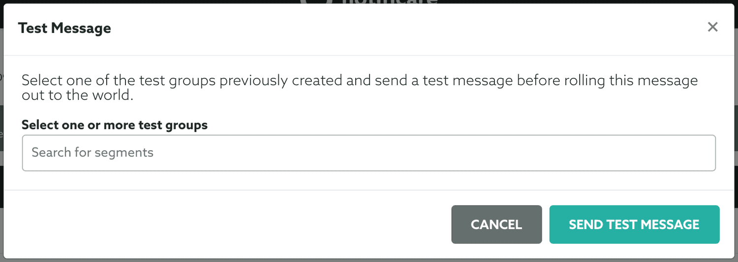 test message