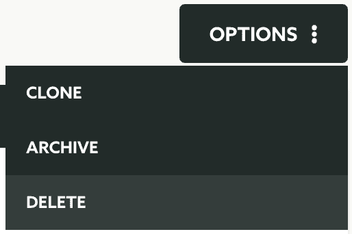 options delete