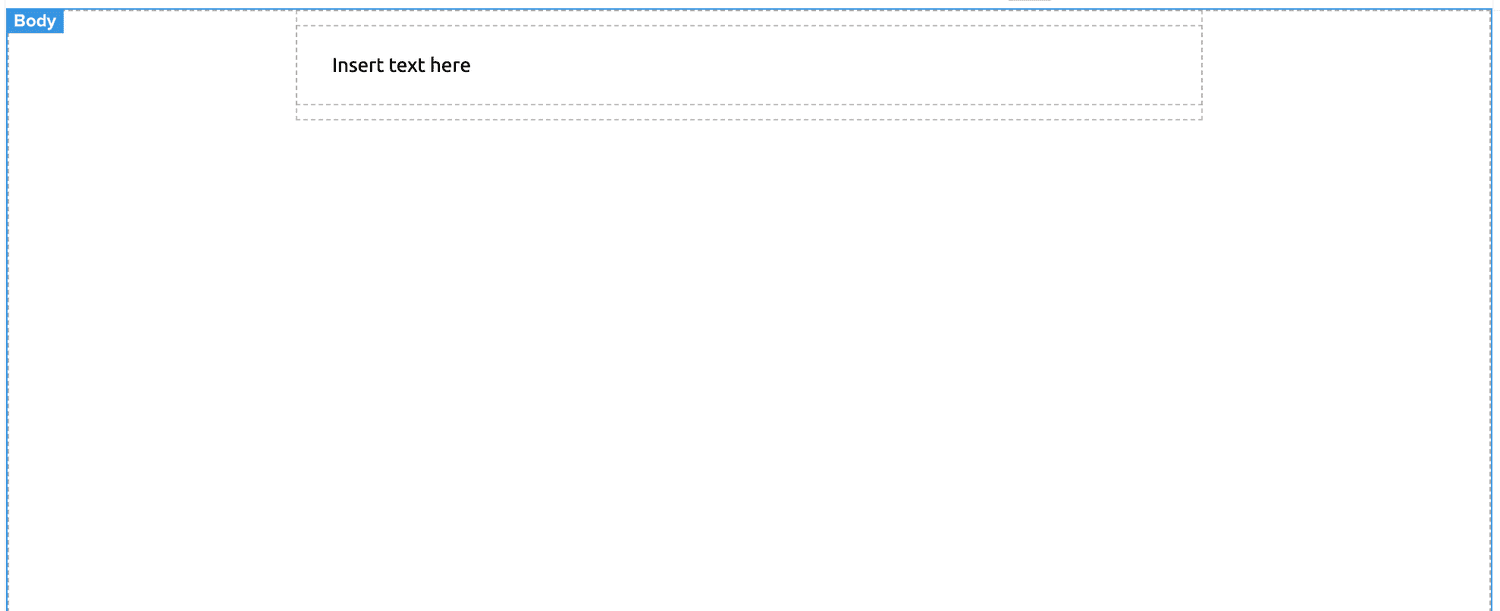 predefined components editor area