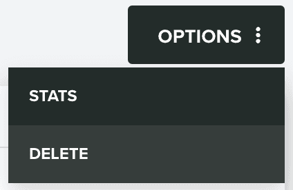 options delete