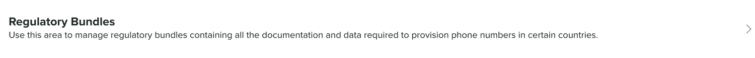 regulatory bundles