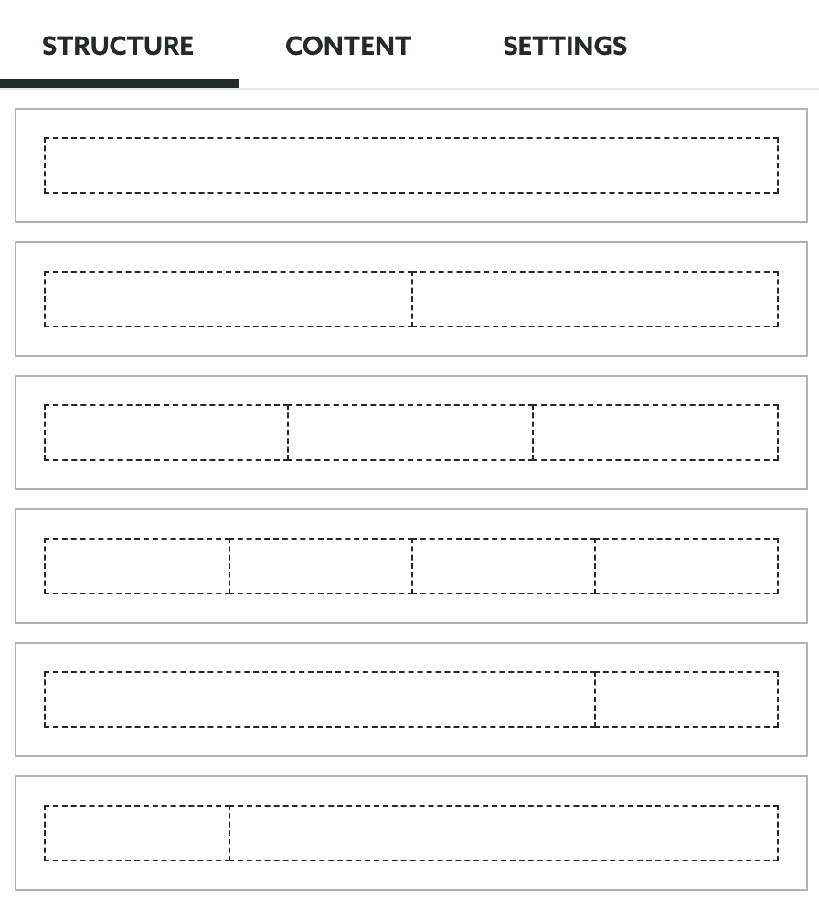 structure tab