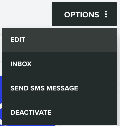 options menu edit