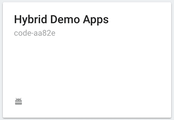 firebase developer console select app