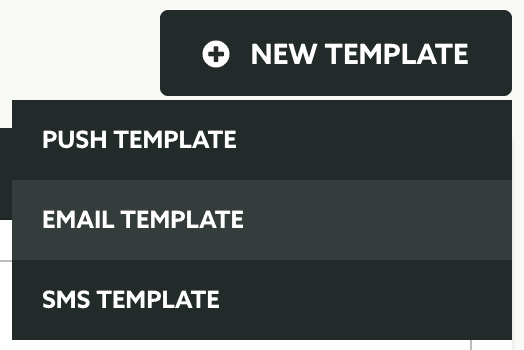 new email template button