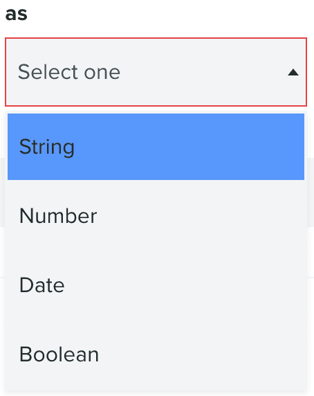 data filter type