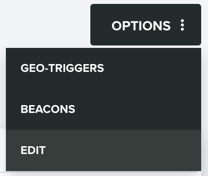 options edit zone