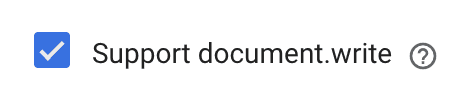 gtm document write