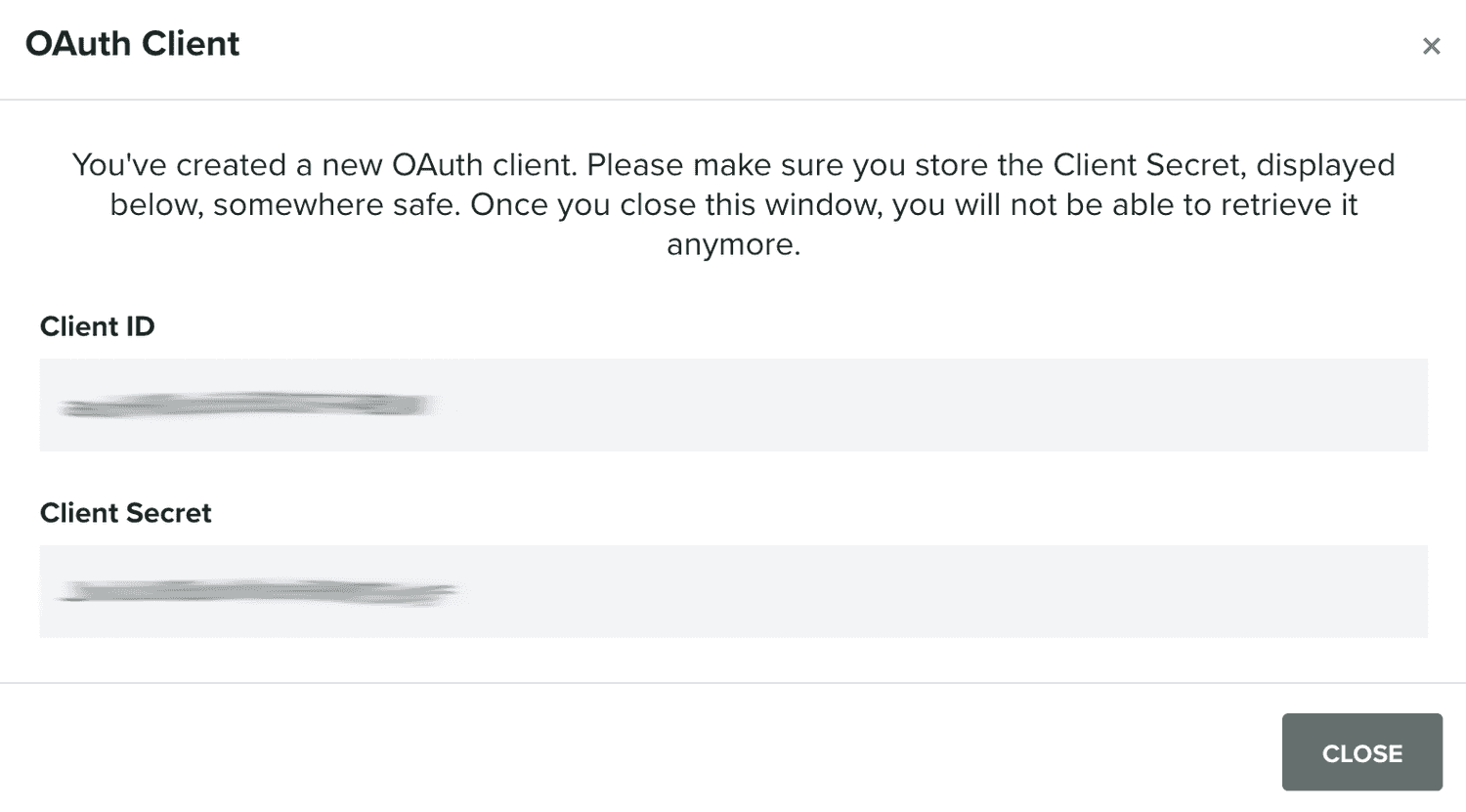 OAuth Clients | Your Account | Account | Guides | Notificare Docs