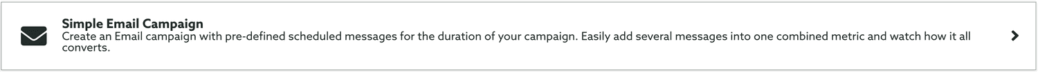simple email campaign
