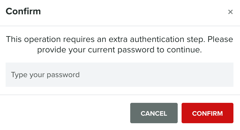 2fa pwd confirm