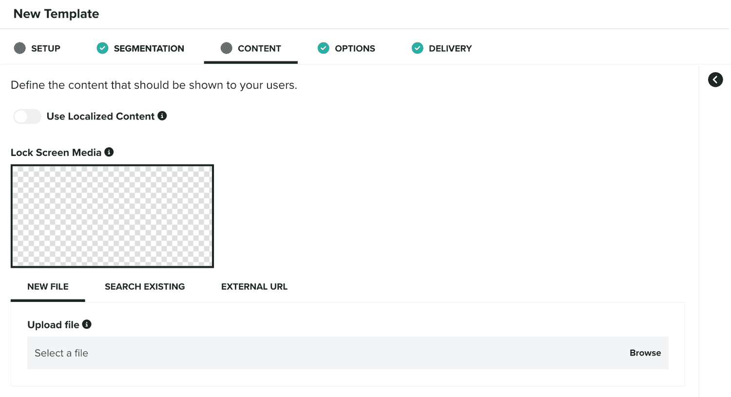 content tab