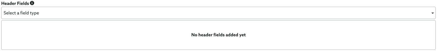 header fields