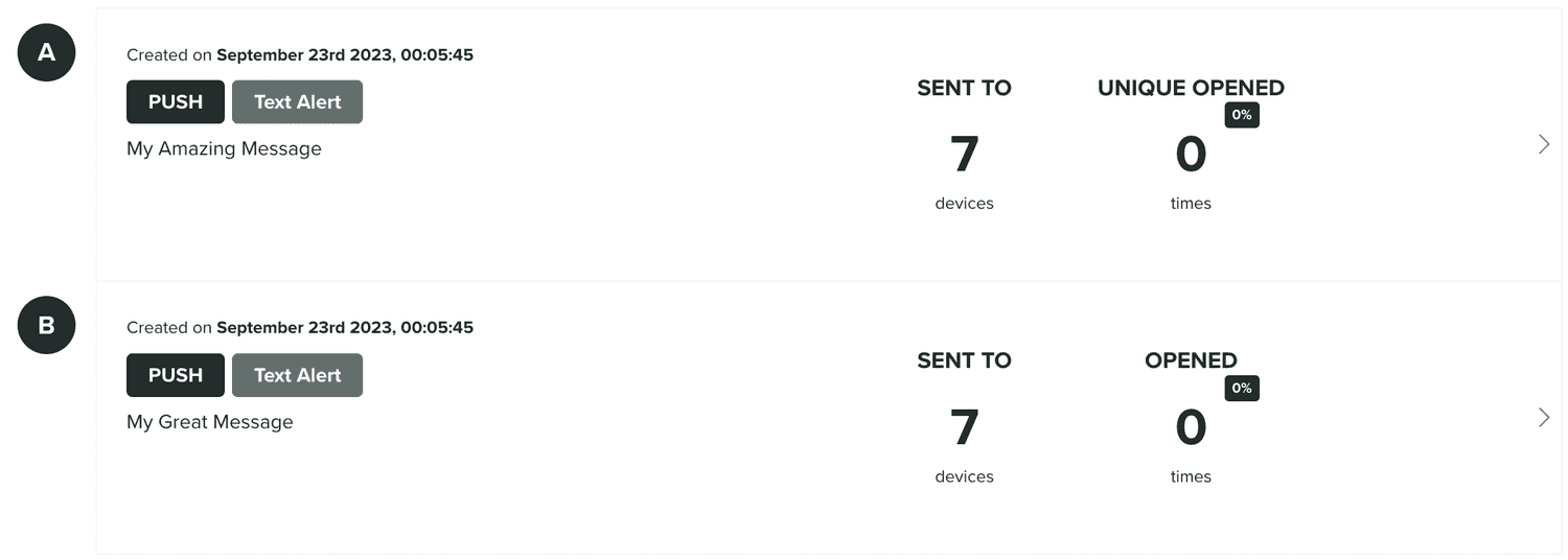split result