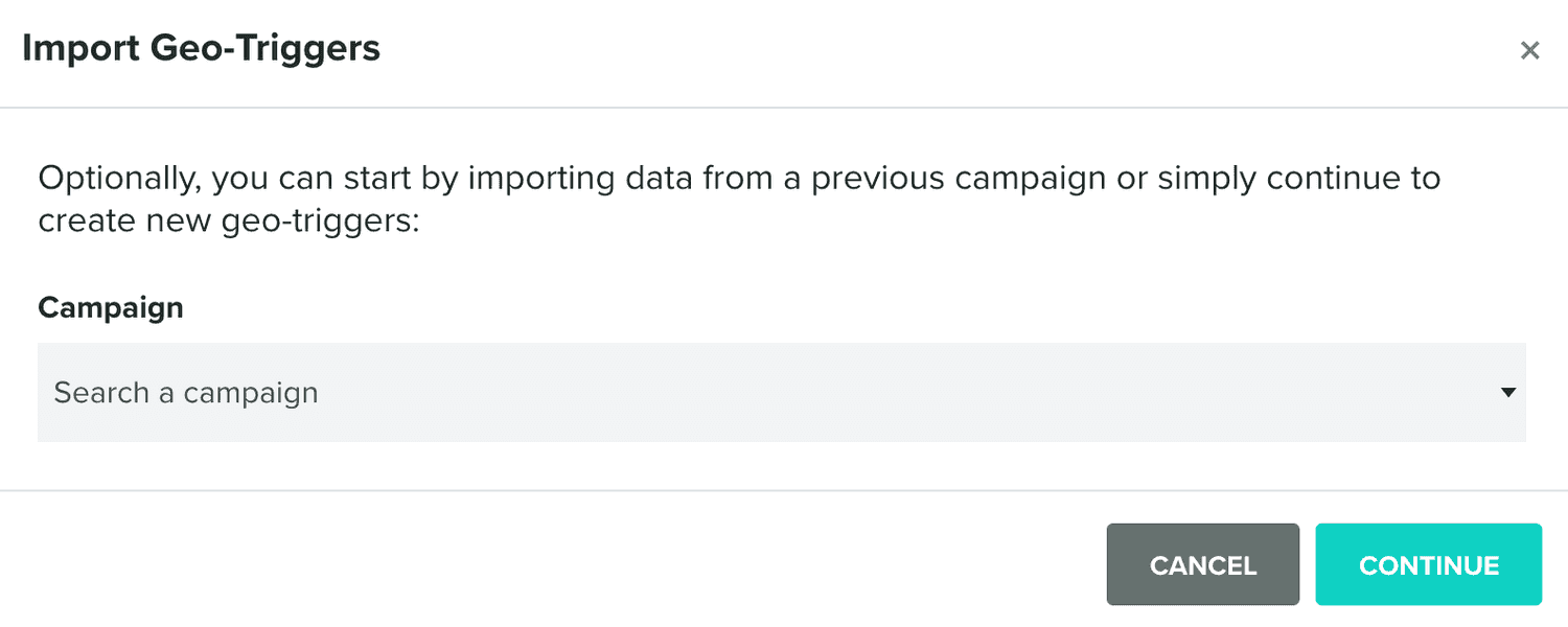 import from campaign window