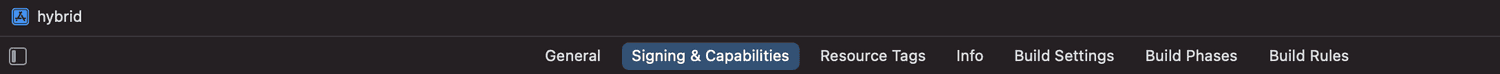xcode capabilities tab v2