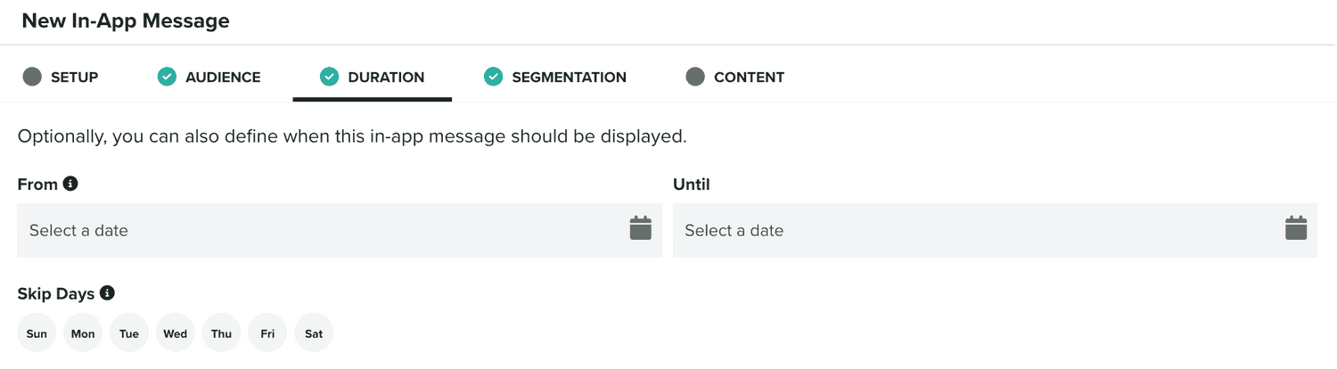 duration tab