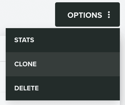 options menu clone