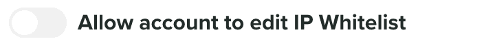 allow edit ip whitelist